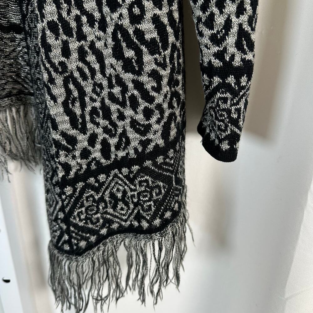 Ruby Rd. Gray Silver Metallic Cheetah Leopard Ope… - image 3